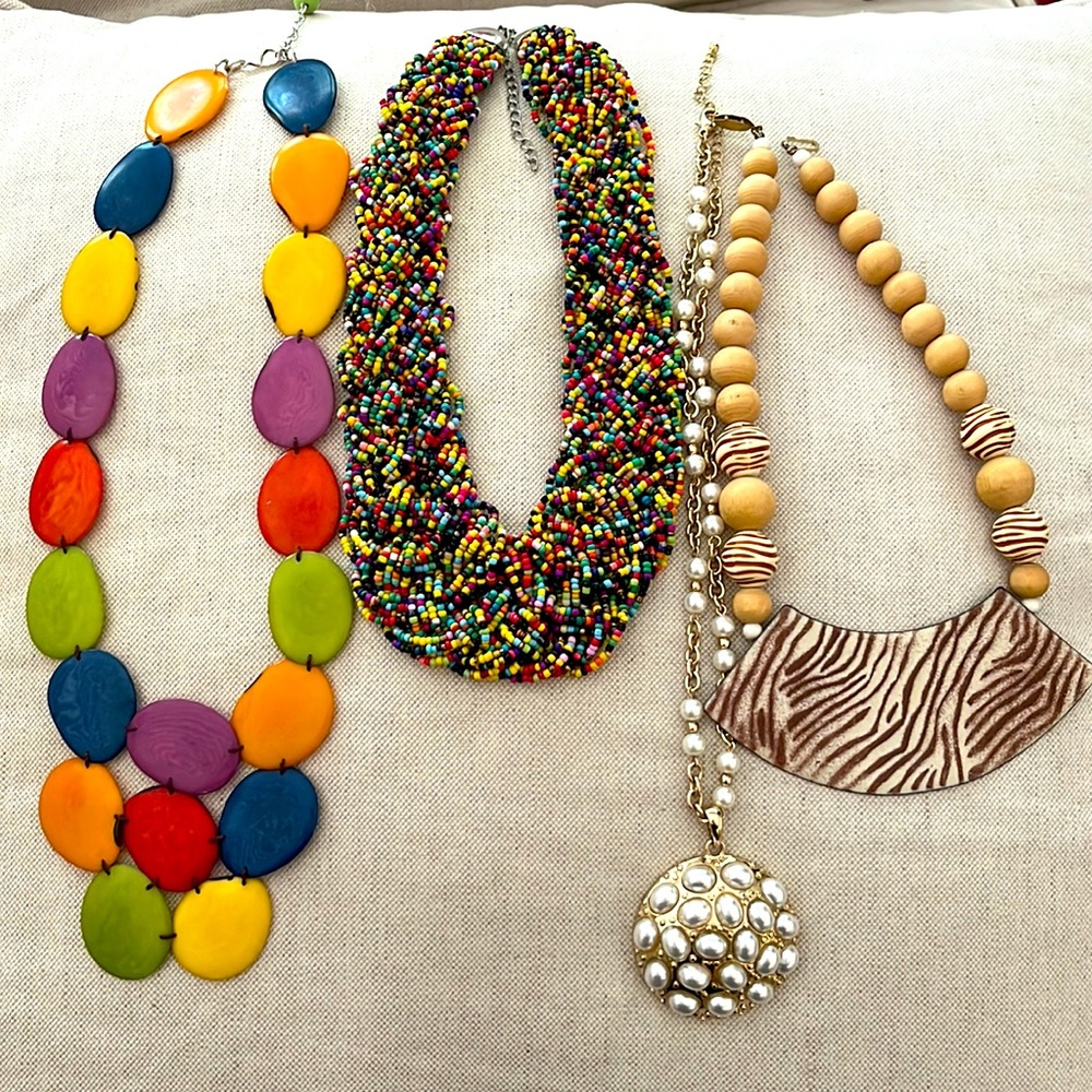 Four fabulous statement necklaces